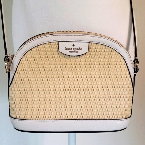 kate spade Handbags - SOLD on M...... Kate Spade X Large Sylvia Dome White Dove Leather Crossbody.